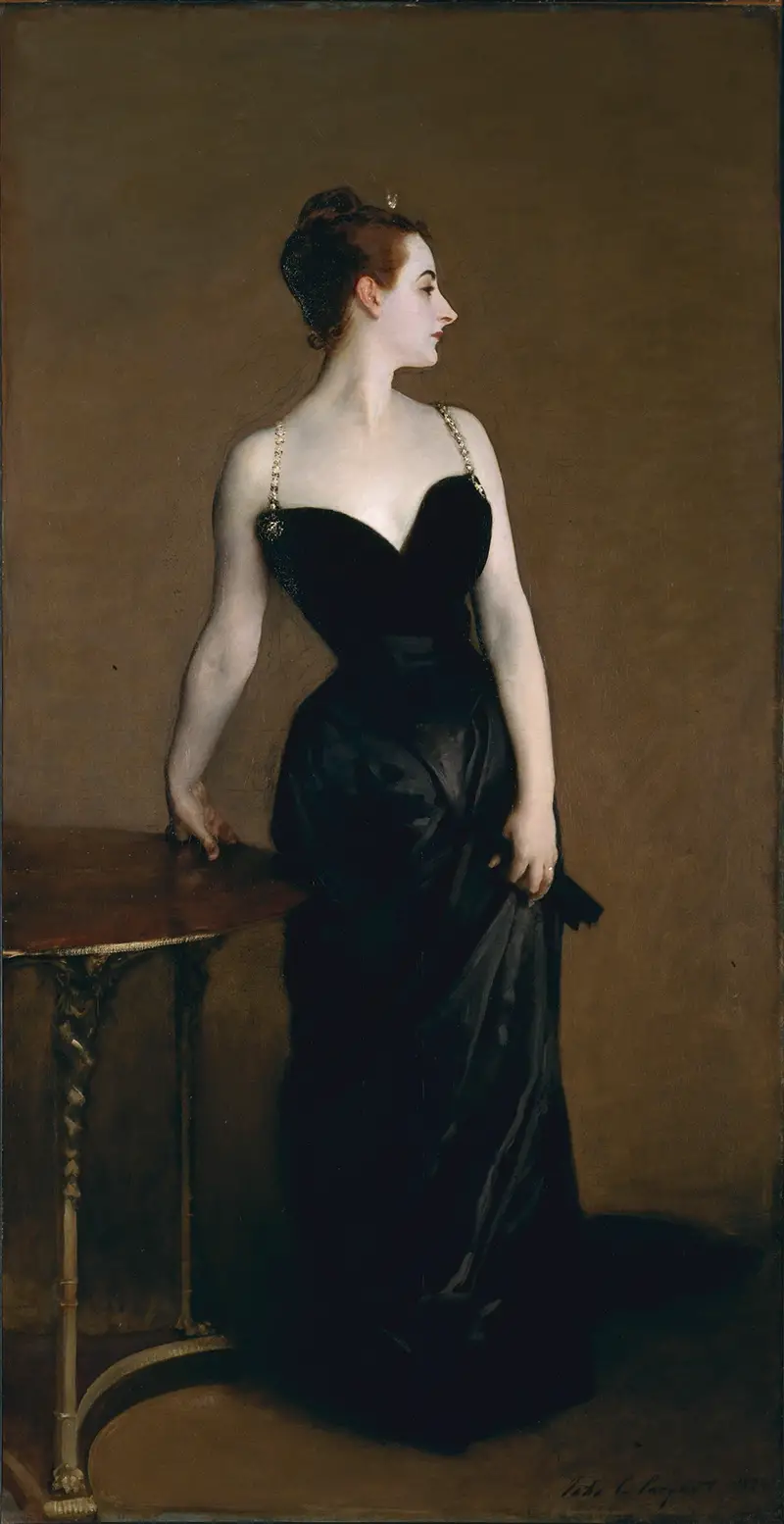 Portrait of Madame X in Detail John Singer Sargent